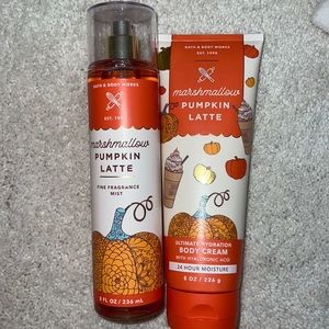 marshmallow pumpkin latte fine fragrance mist and ultimate hydration cream